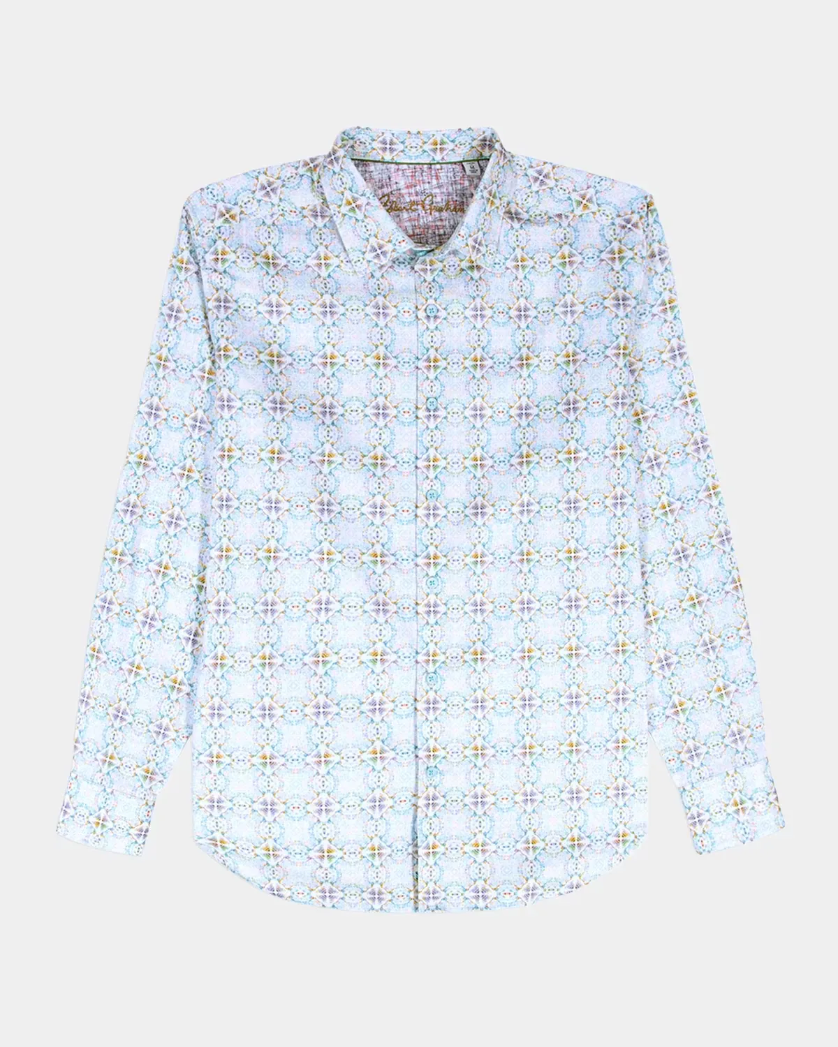 Runnymede Geometric Stretch-Cotton Shirt by Robert Graham