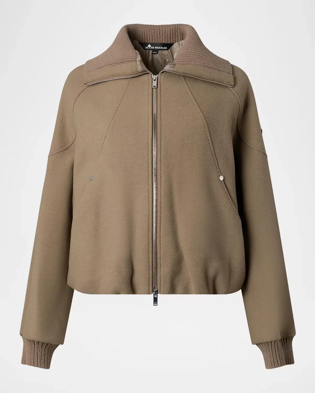 Grid 3-In-1 Wool Bomber Jacket by Moose Knuckles