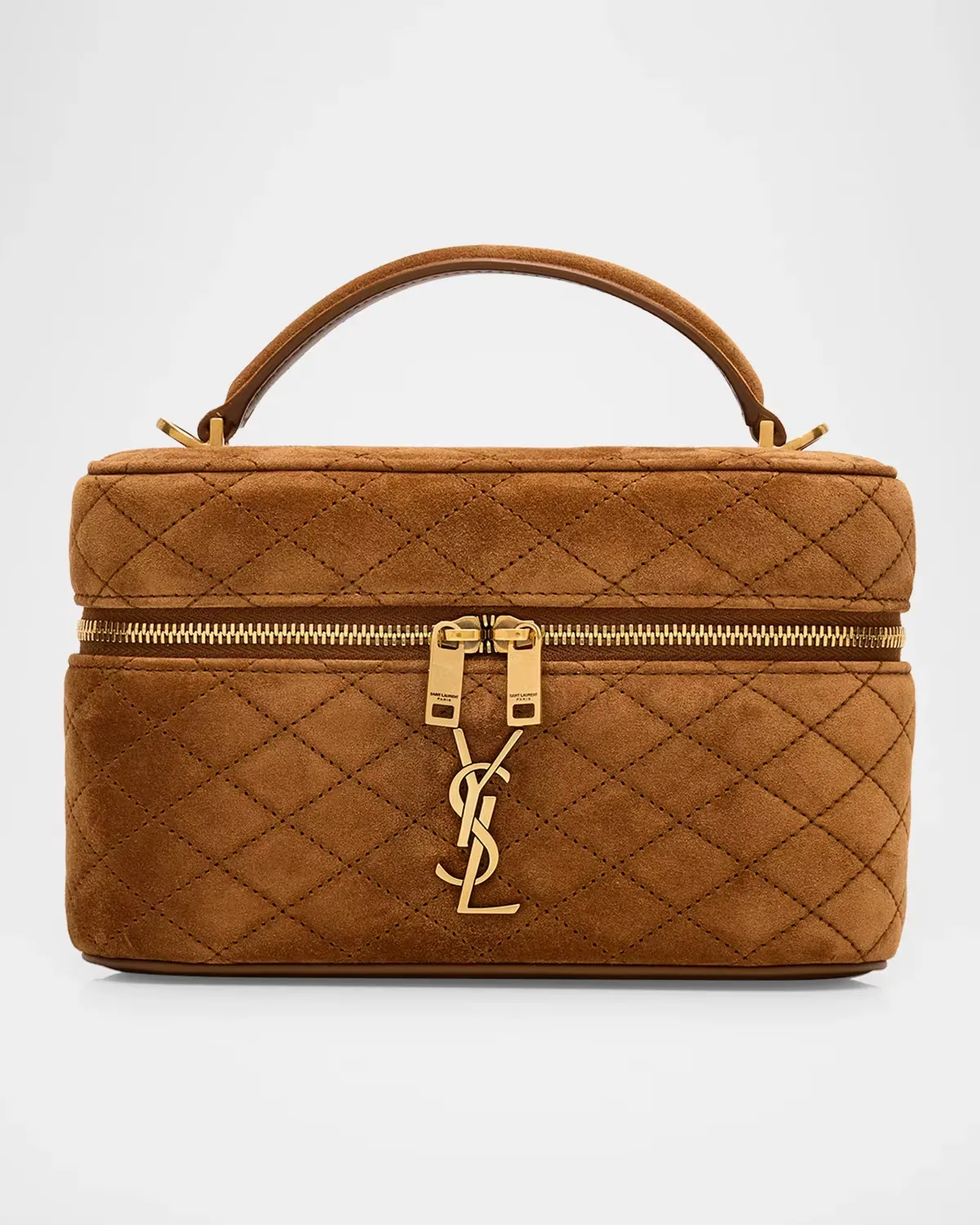 Gaby Mini Suede Vanity Bag by Saint Laurent