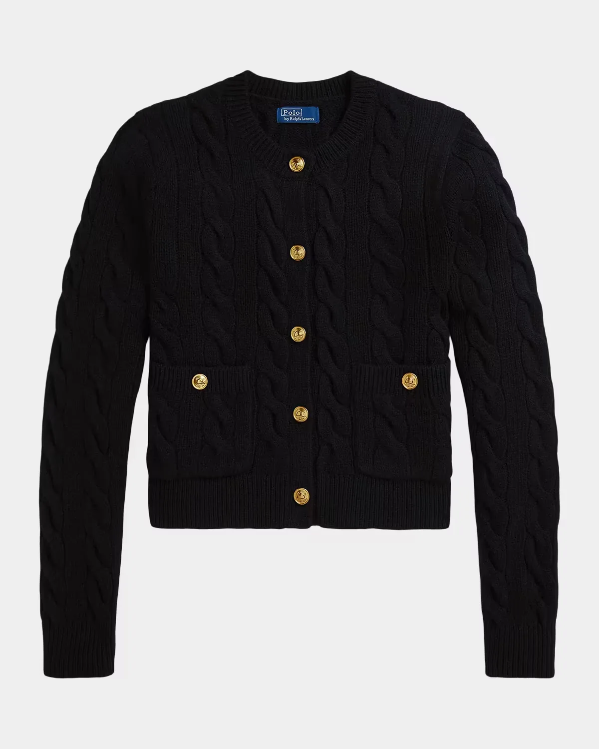 Cable-Knit Wool-Cashmere Cardigan
