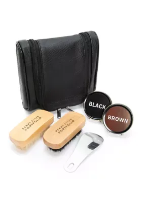 7 Piece Shoe Shine Travel Kit by Perry Ellis
