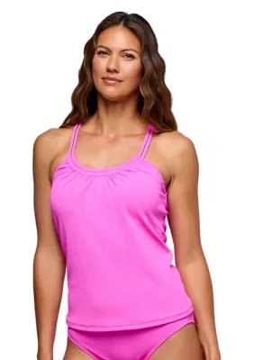 In the Groove Third Eye Tankini Swim Top by Next by Athena