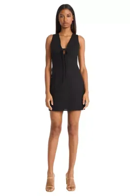 Short V-Neck Sleeveless Dress by Donna Morgan