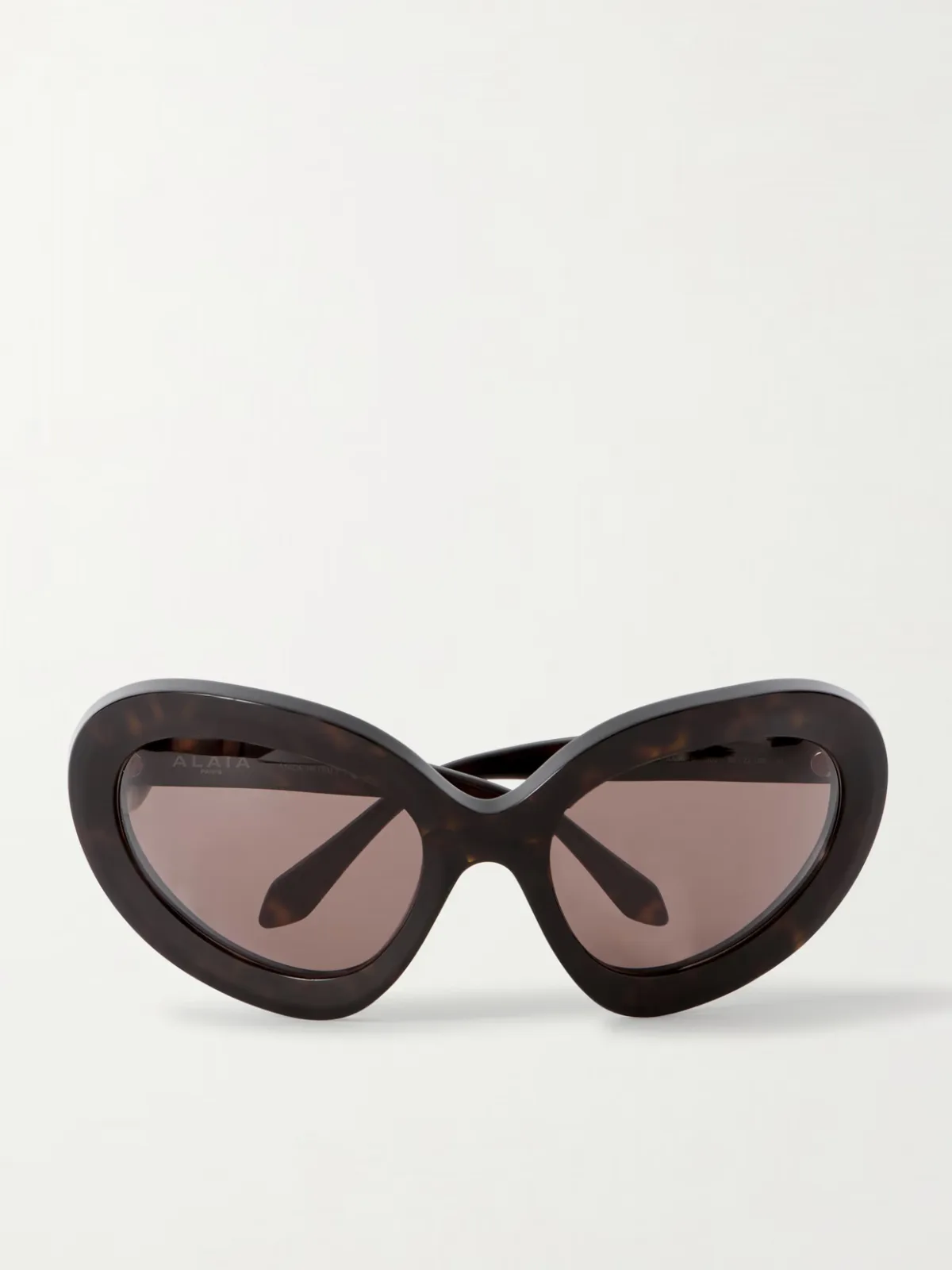 - Round-frame Tortoiseshell Acetate Sunglasses -