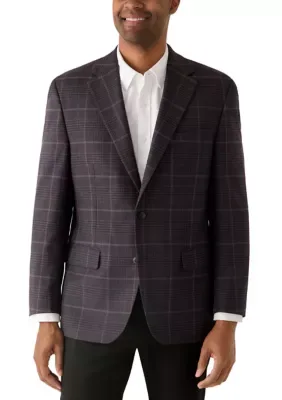 Berry Texture Plaid Jacket by Michael Kors