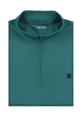 Long Sleeve Feeder Striped 1/4 Zip Pullover by IZOD