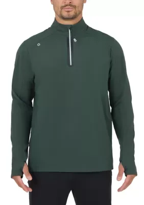 Lined Warp Quarter Zip Pullover by 90 Degree by Reflex