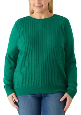Cale Knit Crew Neck Sweater by Kim Rogers