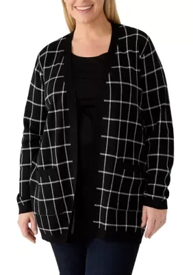 Print Jacquard Cardigan by Kim Rogers