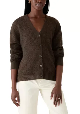 Long Sleeve V-Neck Cardigan Sweater by Oak & Trellis