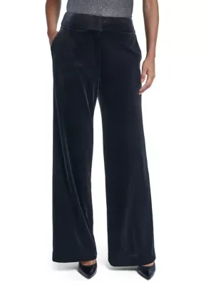 Wide Leg Velvet Pants by Calvin Klein