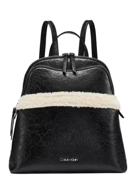 Sylvie Sherpa Backpack by Calvin Klein