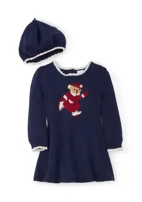 Bear Sweater Knit Dress with Hat by Draper