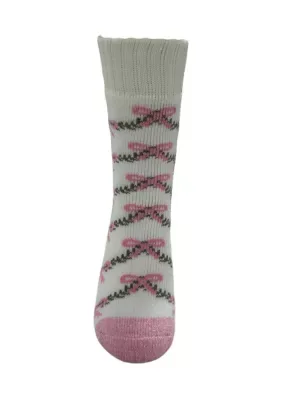 Garland Bow Chamois Socks by Wonderly