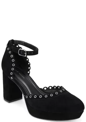 Leana Grommet Ankle Strap Pump by Pelle Moda