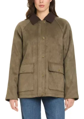 Barn Jacket with Corduroy Collar by Vince Camuto