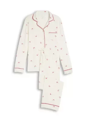 Super Soft Printed Long Knit Pajama Set by Vineyard Vines
