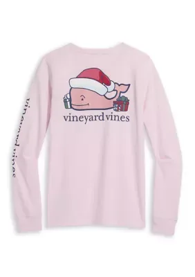 Santa Whale Pocket Long Sleeve Tee by Vineyard Vines