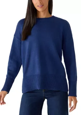 Crew Neck Tunic Sweater by Wonderly