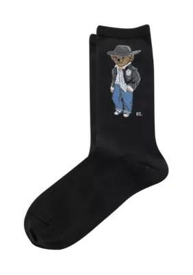 Holiday Tuxedo Bear Socks by Polo Ralph Lauren