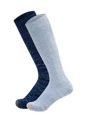 Cable Knee-High Socks - 2-Pack by Gold Toe