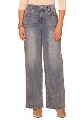 AbSolution Skyrise Wide Leg Jeans by Democracy