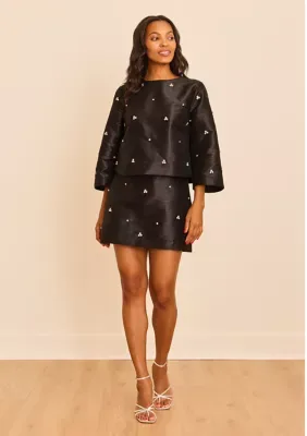 Sewing Down South x Crown & Ivy Guest of Honor Embellished Skirt by Crown & Ivy