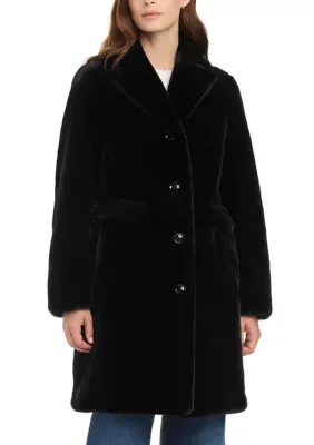 Tailored Button Front Walker Coat by Jones New York