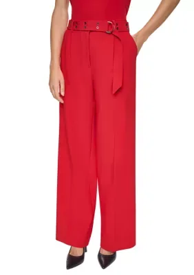 Belted Wide Leg Pants by DKNY