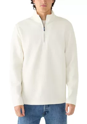Quilted 1/4 Zip Pullover by Crown & Ivy