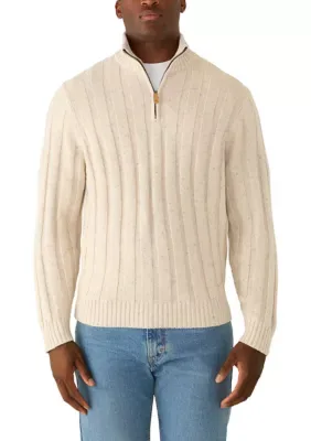 Donegal Rib 1/4 Zip Sweater