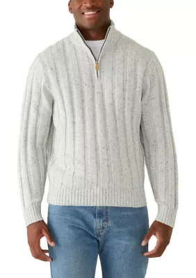 Donegal Rib 1/4 Zip Sweater