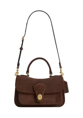 Suede Metropolitan Bag 24 by Coach