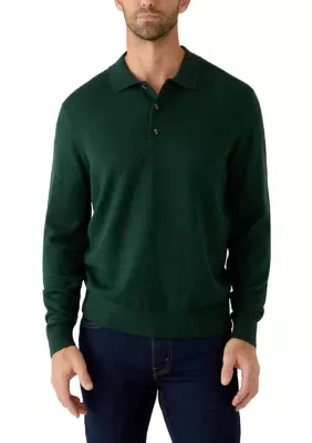 Long Sleeve Sweater Polo by Crown & Ivy