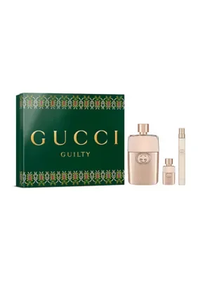 Guilty Pour Femme Eau De Parfum, Travel Spray & Mini Trio Gift Set - $245 Value by Gucci