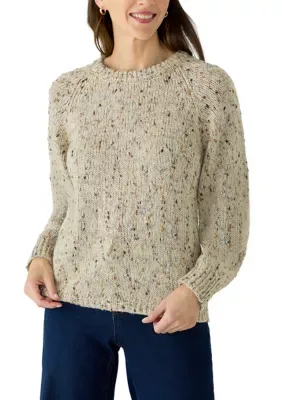 Crew Neck Marled Sweater by Wonderly