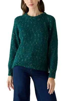 Crew Neck Marled Sweater