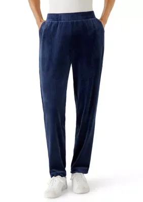 Textured Straight Leg Pants by Kim Rogers
