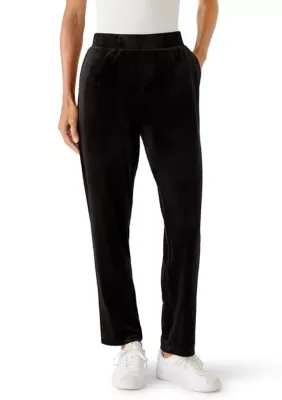 Textured Straight Leg Pants