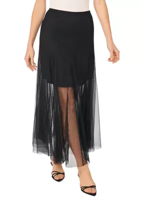 Pleated Tulle Skirt by CeCe