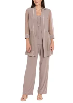 Pant Suit with Rhinestone Detail