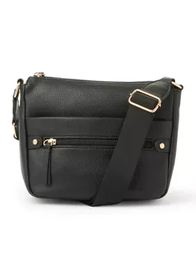 Front Zip Crossbody Bag