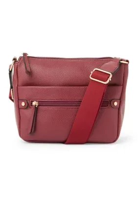 Front Zip Crossbody Bag
