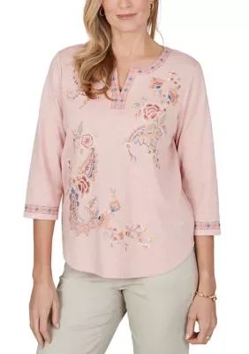 Sunset Ridge Floral Paisley Top by Alfred Dunner