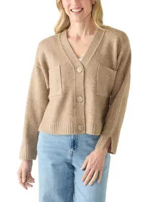 Button Cardigan with Pockets by 1.State