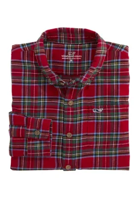 Holiday Notel Tartan Flannel Shirt by Vineyard Vines