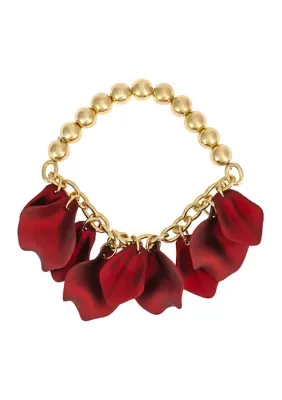 Flower Petal Stretch Bracelet, 7 In by Evie & Emma