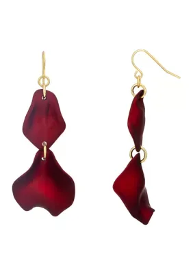 Flower Petal Chandelier Earrings
