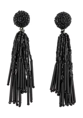 Beaded Tassel Earrings by Belk