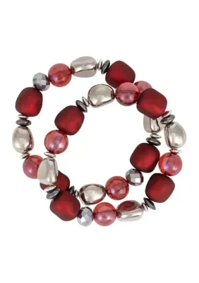 Beaded Stretch Bracelet Set, 7 In by Ruby Rd